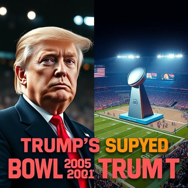 President Trump Super Bowl 2025