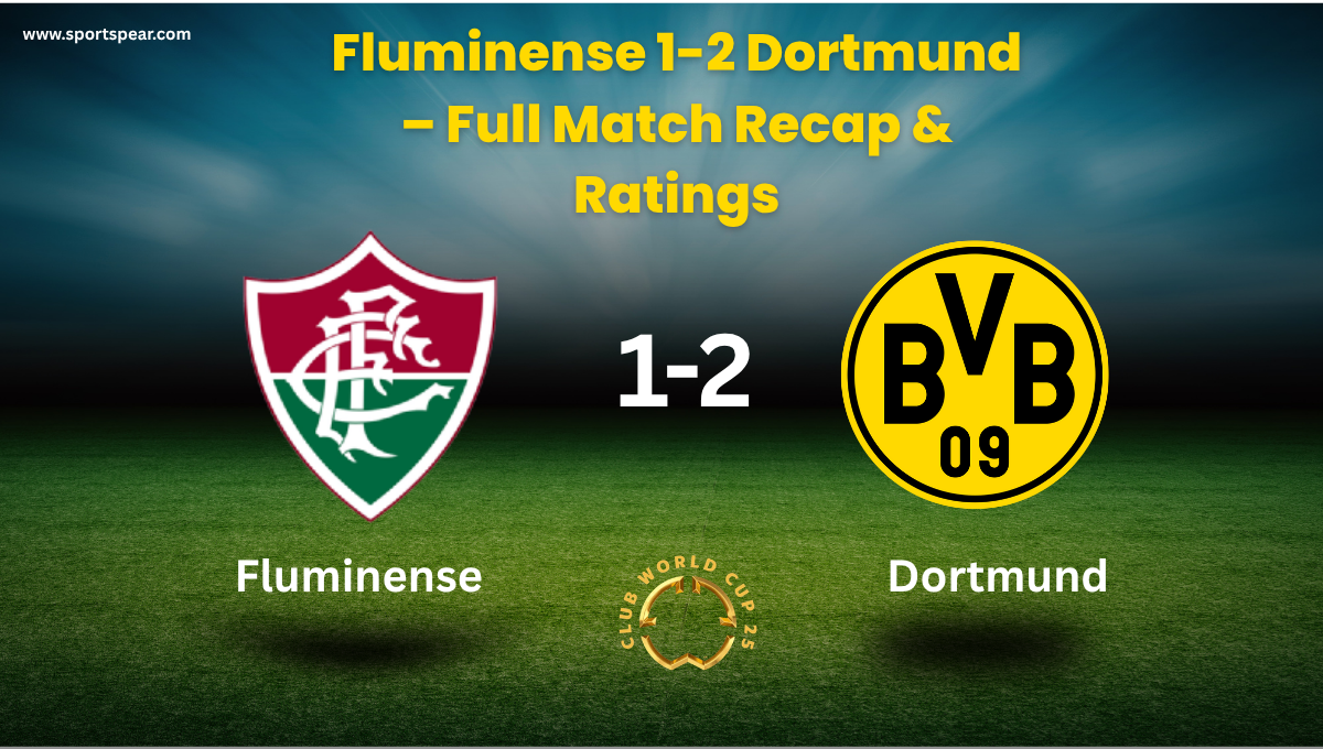 Dortmund’s Marco Reus celebrates after scoring against Fluminense – FIFA Club World Cup 2025 semi-final