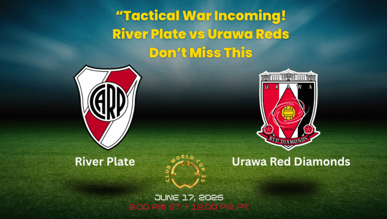 River Plate and Urawa Red Diamonds face off at Lumen Field in the FIFA Club World Cup 2025 group stage match.