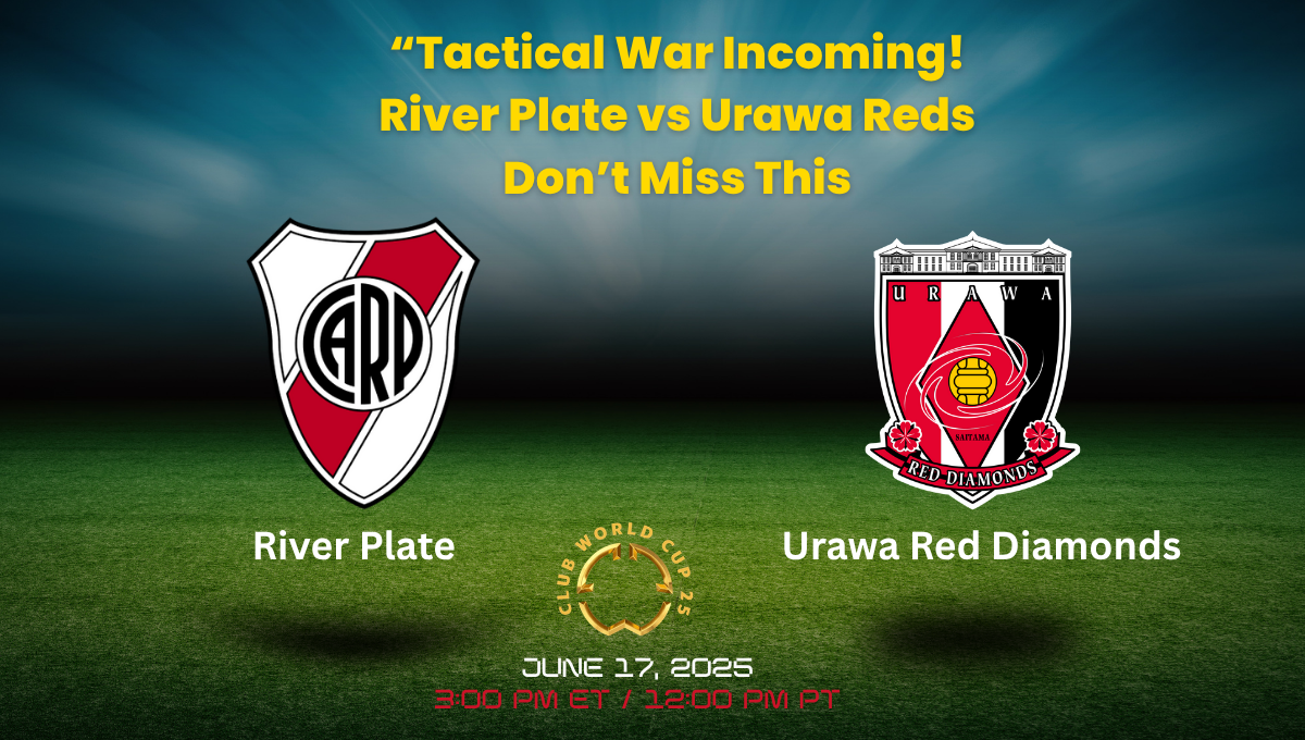 River Plate and Urawa Red Diamonds face off at Lumen Field in the FIFA Club World Cup 2025 group stage match.